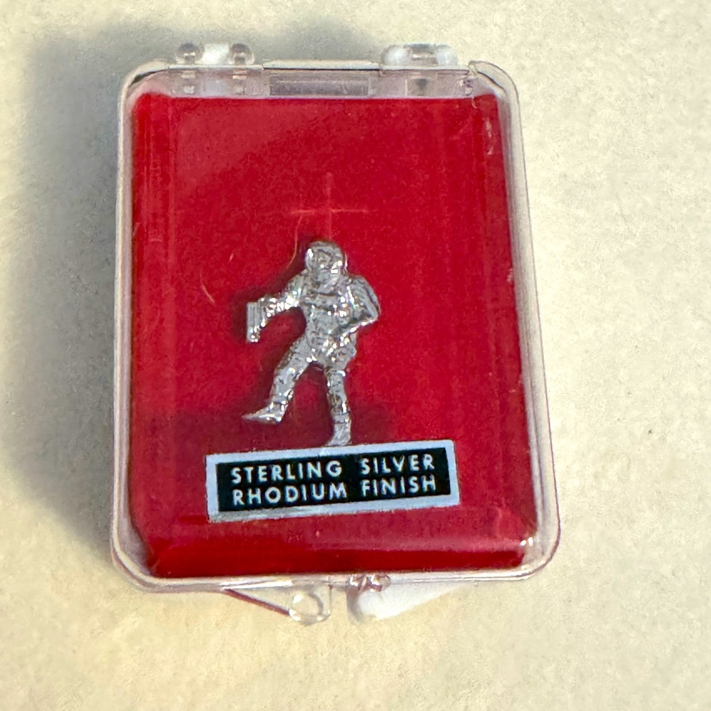 Vintage Sterling Silver Astronaut Pin